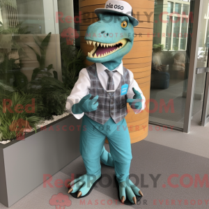 Blågrön Allosaurus...