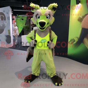 Postava maskota Lime Green...