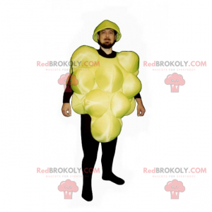 Mascote de cacho de uva amarela - Redbrokoly.com