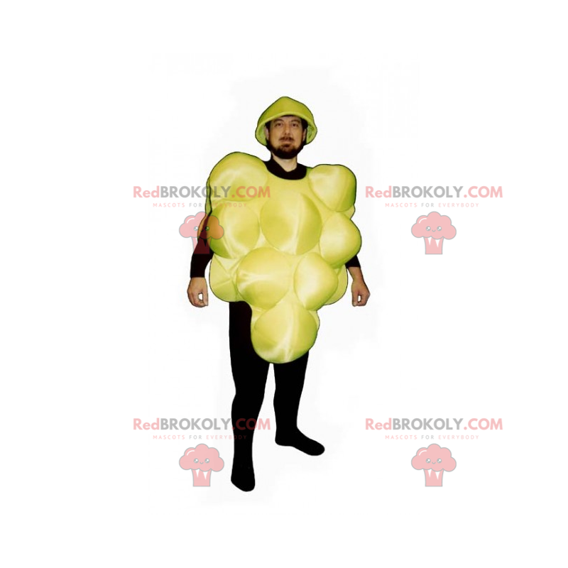 Yellow grape bunch mascot - Redbrokoly.com