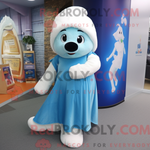 Sky Blue Ermine mascot...