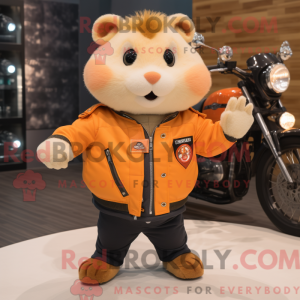 Orange hamster maskot...