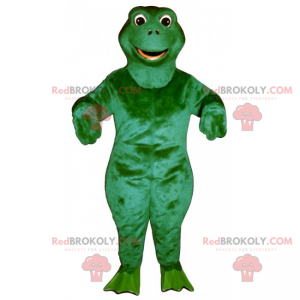 Mascotte de grenouille a la tête ronde - Redbrokoly.com