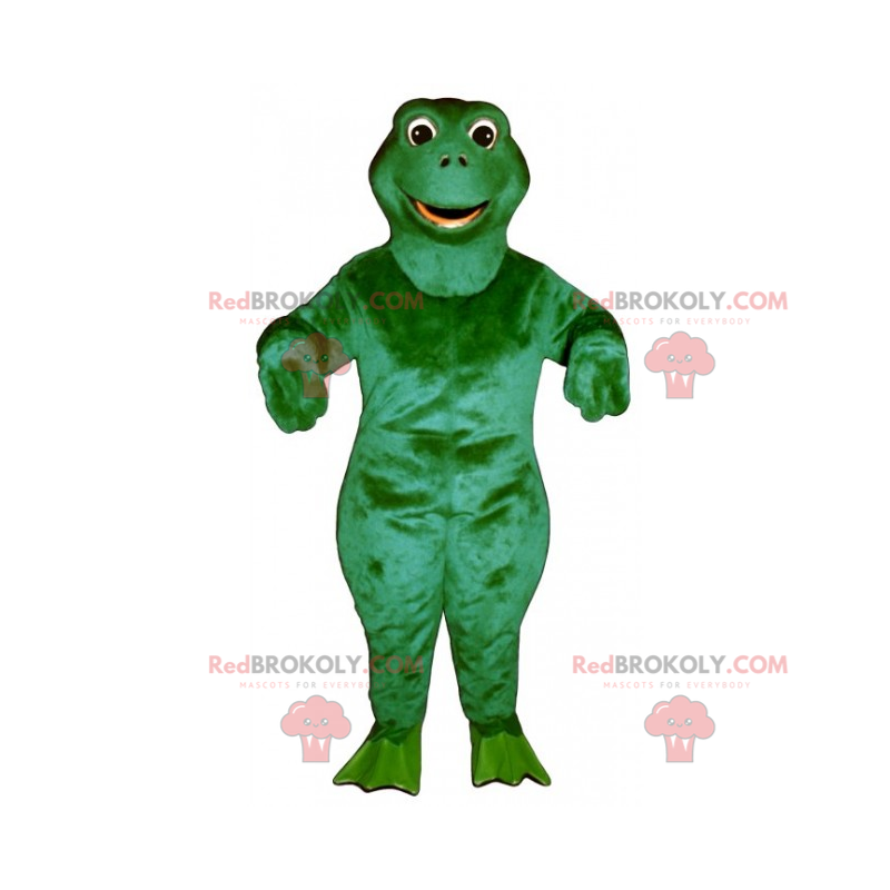 Maskotka z okrągłą głową żaby - Redbrokoly.com Maskotka z okrągłą głową żaby - Redbrokoly.com