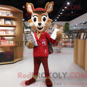 Red Deer-mascottekostuum...