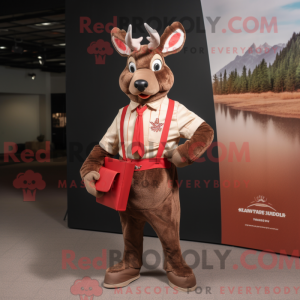 Disfraz de mascota Red Deer...