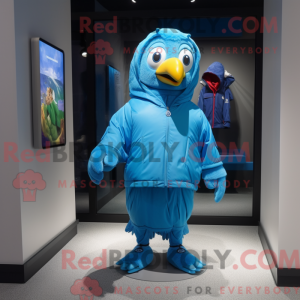 Máscara azul papegøye com...