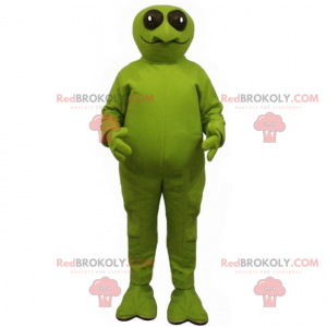 Kikker mascotte met grote ronde ogen - Redbrokoly.com