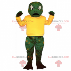 Frosch Maskottchen mit Pullover - Redbrokoly.com
