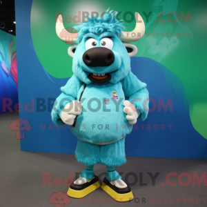 Máscara Cyan Buffalo com...