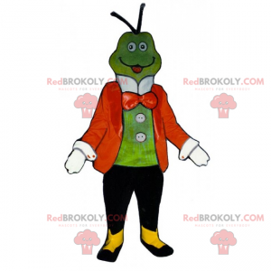 Froschmaskottchen mit Jacke und Fliege - Redbrokoly.com