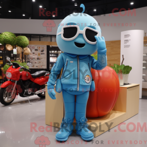 Postava maskota Sky Blue...