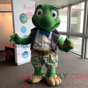 Grøn Turtle maskot kostume...