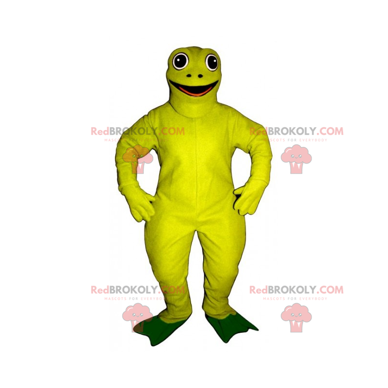 Gelbes Frosch Maskottchen - Redbrokoly.com