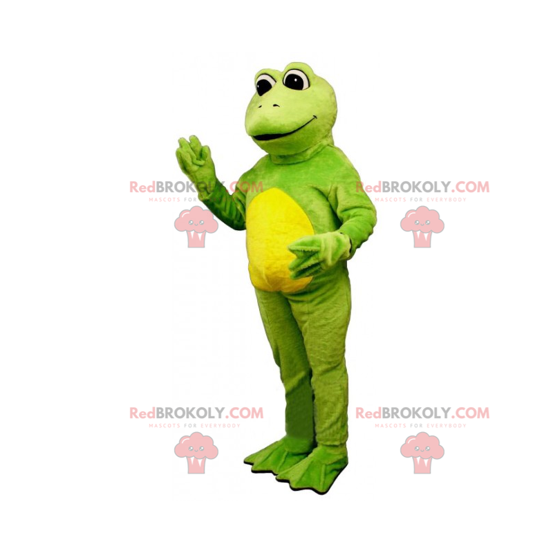 Mascotte sorridente della rana - Redbrokoly.com
