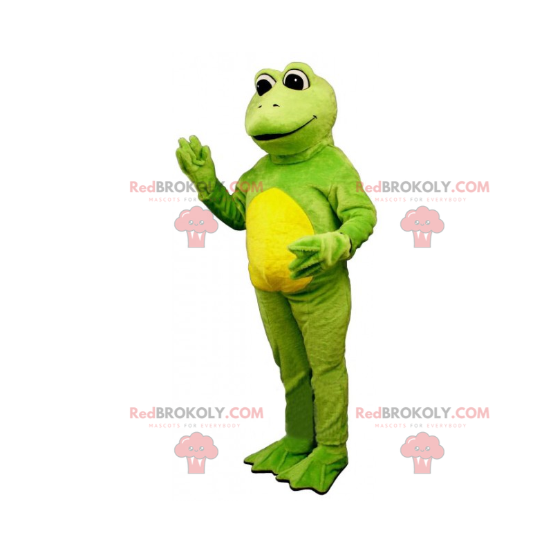 Mascotte sorridente della rana - Redbrokoly.com Mascotte sorridente della rana - Redbrokoly.com