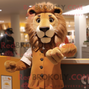 Brun Tamer Lion maskot...