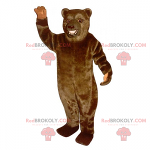Brun grizzly maskot - Redbrokoly.com