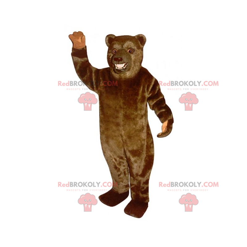 Brown grizzly mascot - Redbrokoly.com