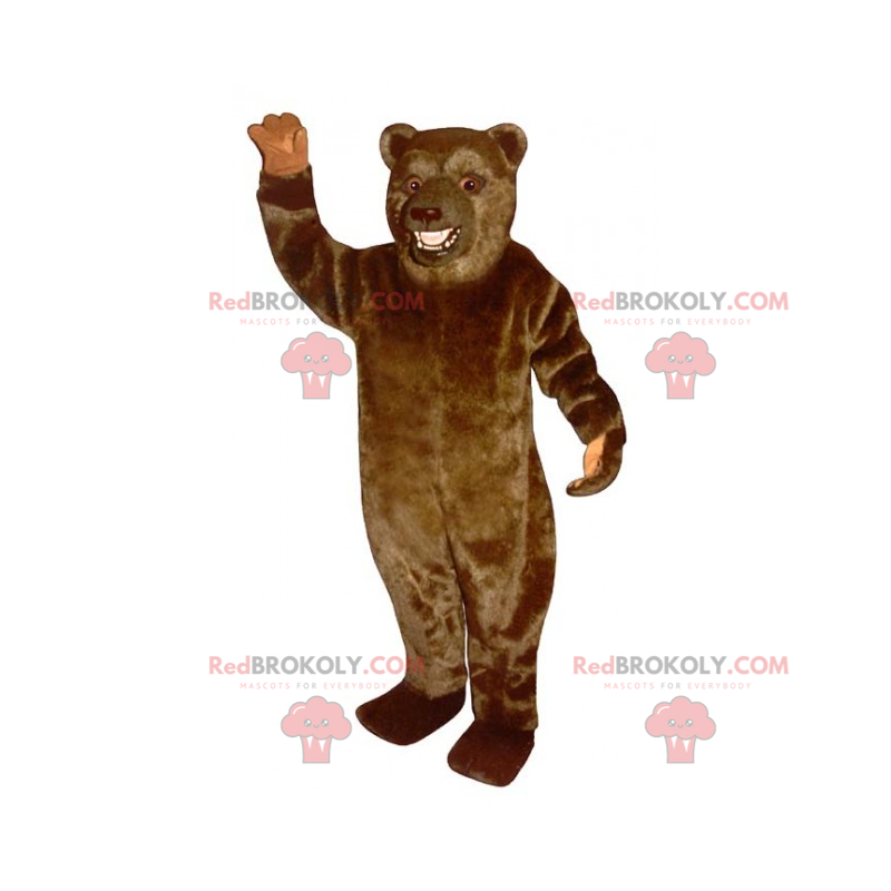 Hnědý grizzly maskot - Redbrokoly.com