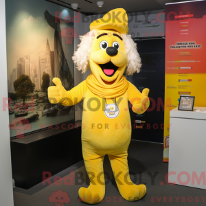 Yellow Shepard S Pie mascot...