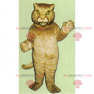 Mascotte de gros chat - Redbrokoly.com