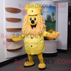 Yellow Shepard S Pie mascot...