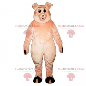 Mascotte de gros cochon - Redbrokoly.com