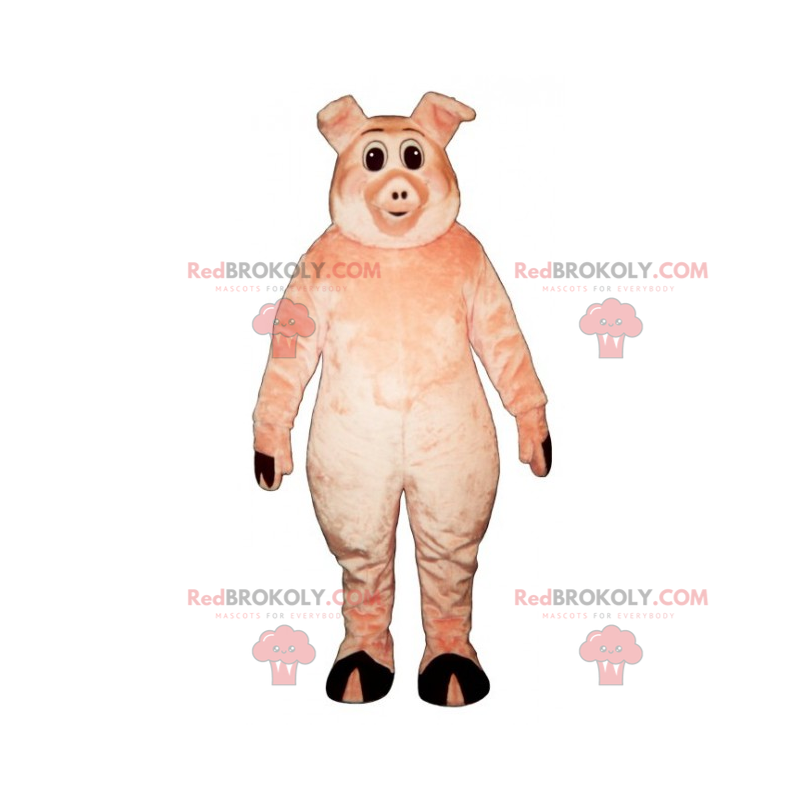Mascotte de gros cochon - Redbrokoly.com