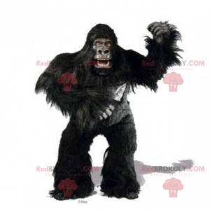 Stor gorillamaskot med långa hårstrån - Redbrokoly.com