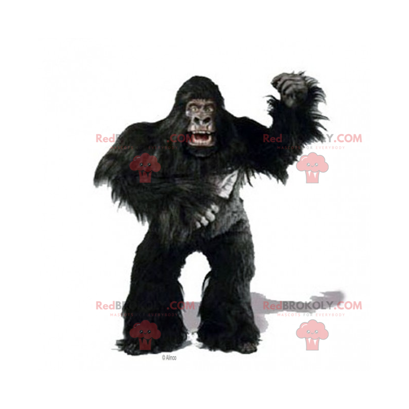 Großes Gorilla-Maskottchen mit langen Haaren - Redbrokoly.com