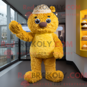 Gold Cupcake maskot...