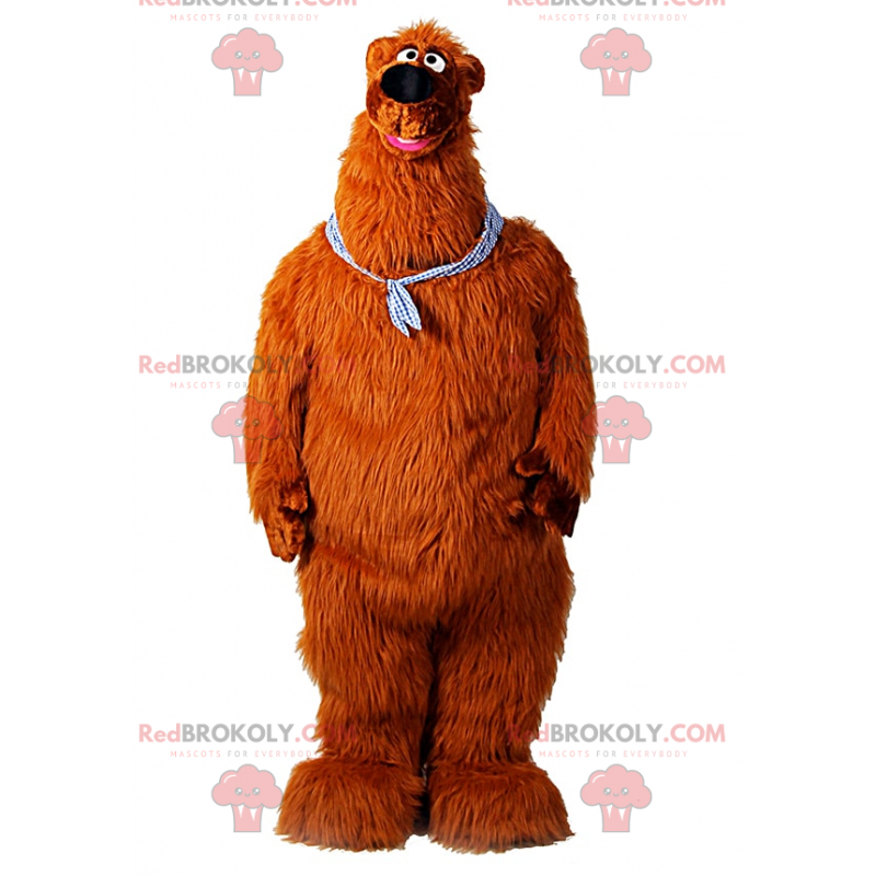 Grote teddybeer mascotte met zacht haar - Redbrokoly.com Grote teddybeer mascotte met zacht haar - Redbrokoly.com