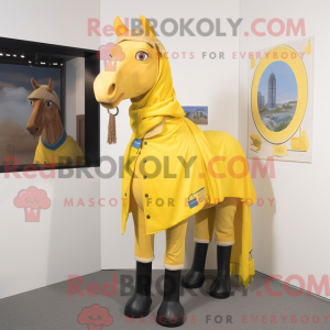 Geel Mare-mascottekostuum...