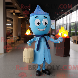 Postava maskota Sky Blue...