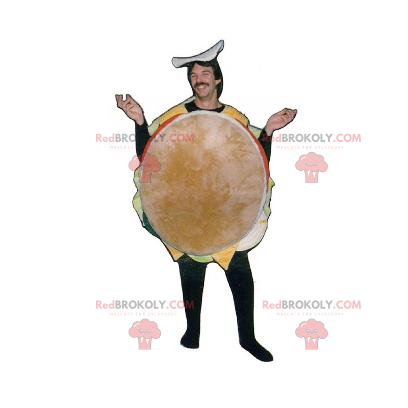 Hamburger mascot - Redbrokoly.com