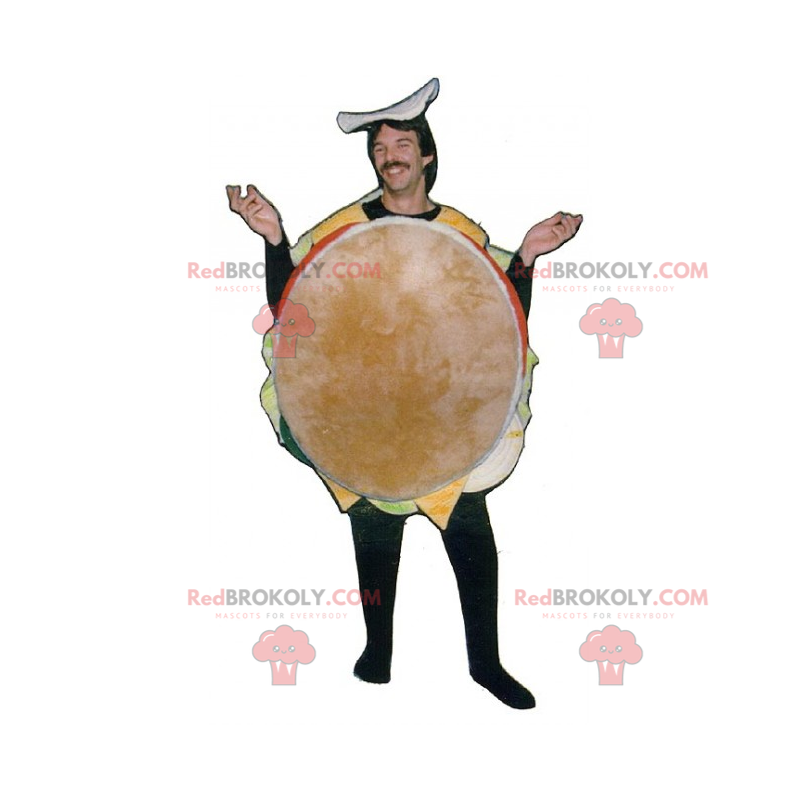 Hamburger mascotte - Redbrokoly.com