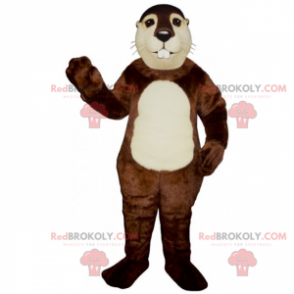 Hamstermaskottchen mit weißem Bauch - Redbrokoly.com