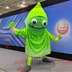 Postava maskota Lime Green...