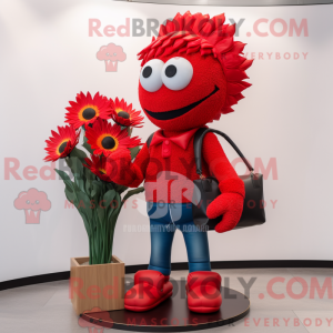 Red Bouquet Of Flowers...