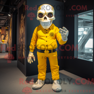 Costume mascotte de crâne...