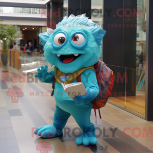 Turkis Piranha maskot...