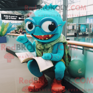 Turkis Piranha maskot...