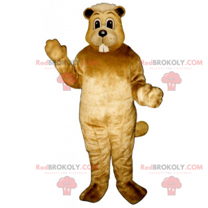 Hamstermaskot med långa tänder - Redbrokoly.com