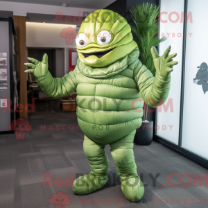 Zielony Trilobite maskot...