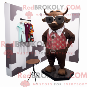Brown Bull-mascottekostuum...