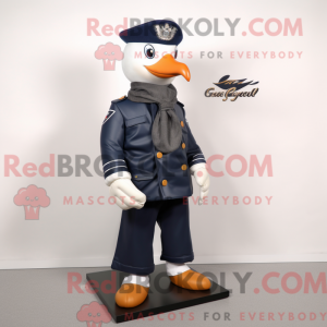 Maskotdraktfigura Navy Gull...