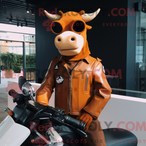 Rust Jersey Kuh Maskottchen...