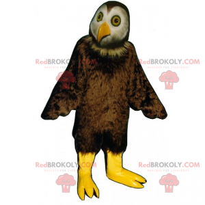 Mascote coruja com bico longo - Redbrokoly.com