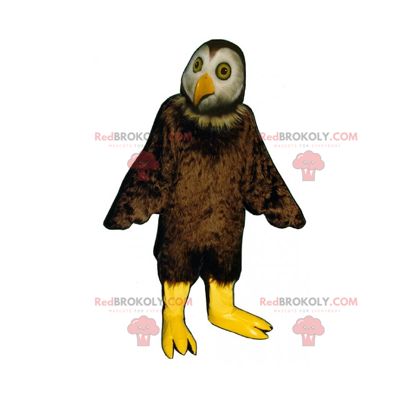 Maskot sova s ​​dlouhým zobákem - Redbrokoly.com